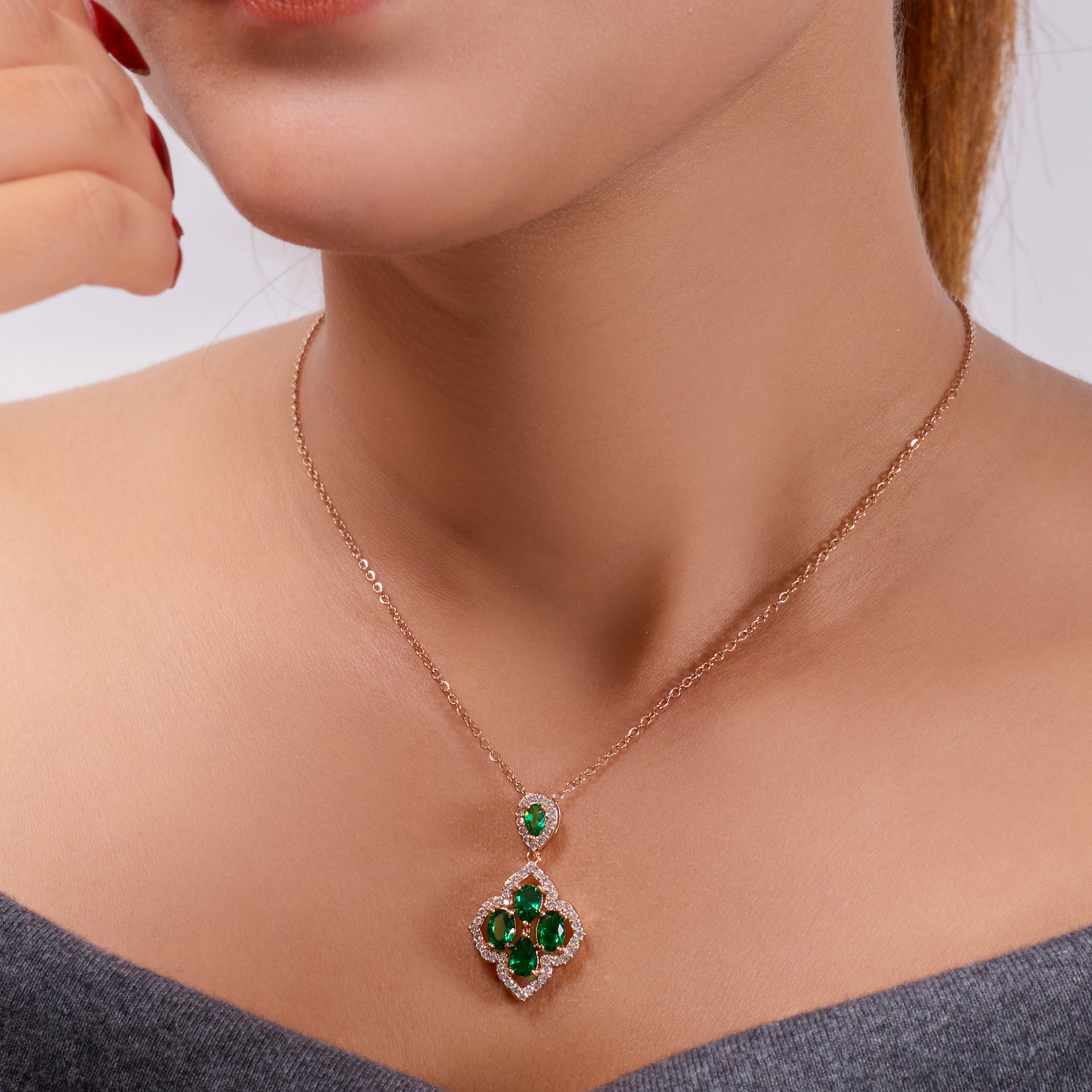 Suhasini Emerald Envy Necklace