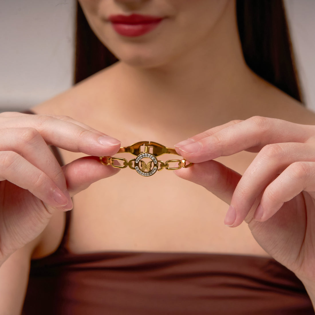 Equestrian Elegance Gold Bracelet