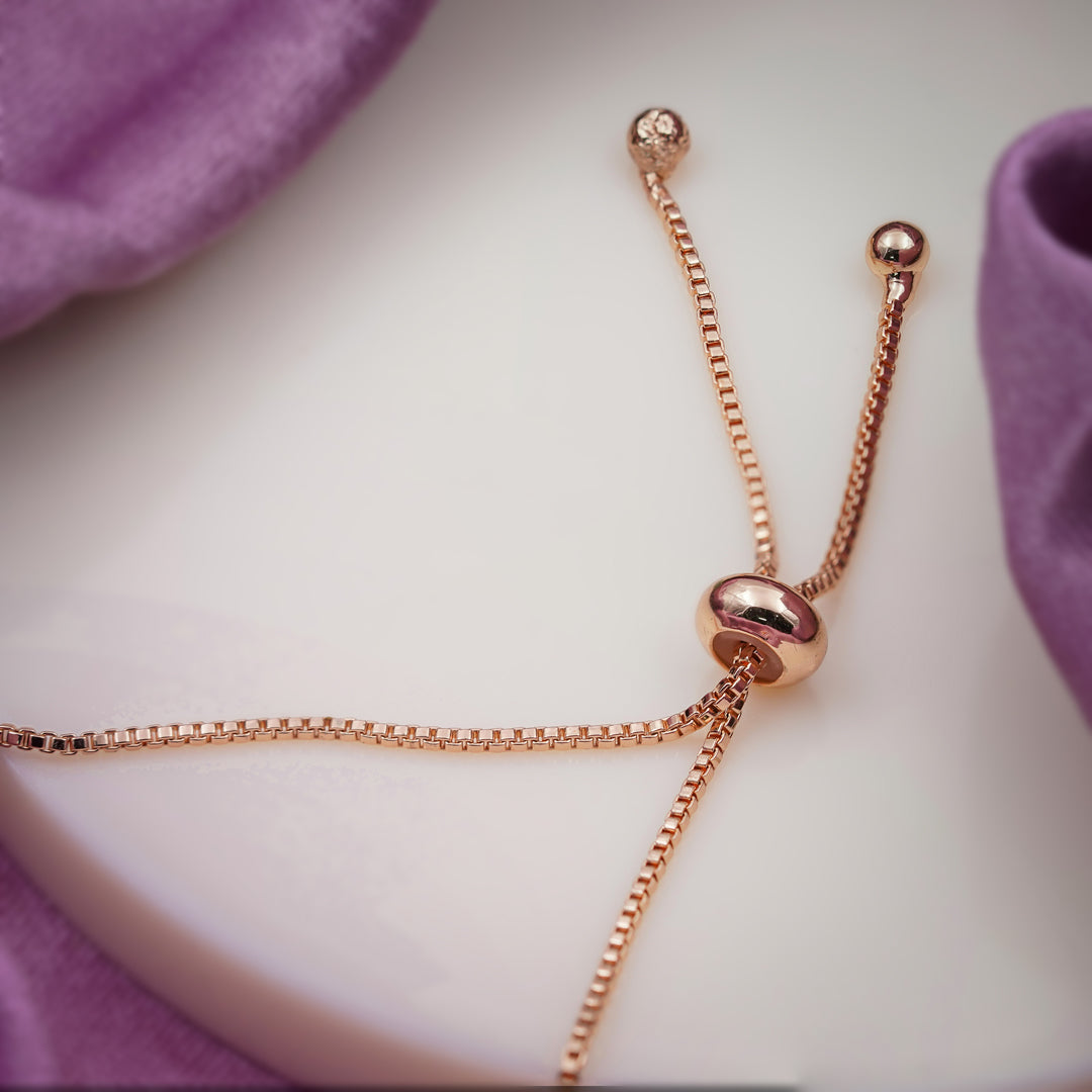 Cubic Zirconia Adjustable Slider Bracelet