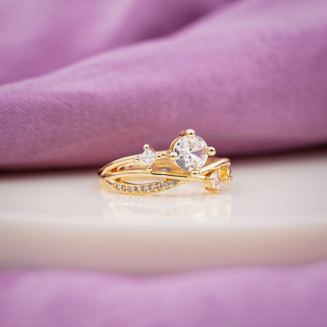 Celestia Infinity Solitaire Ring