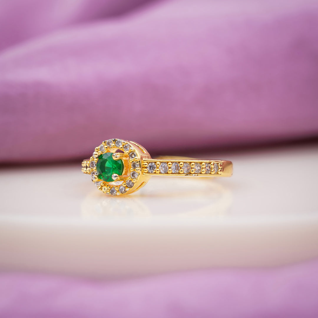 Crown Halo Diamond Ring