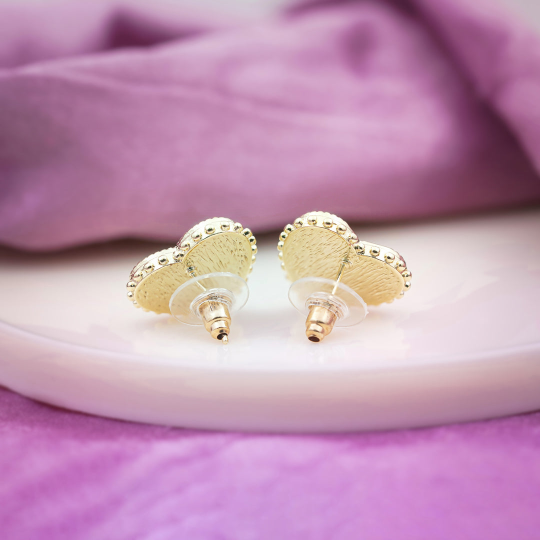 Opulent Heart Blossom Earrings
