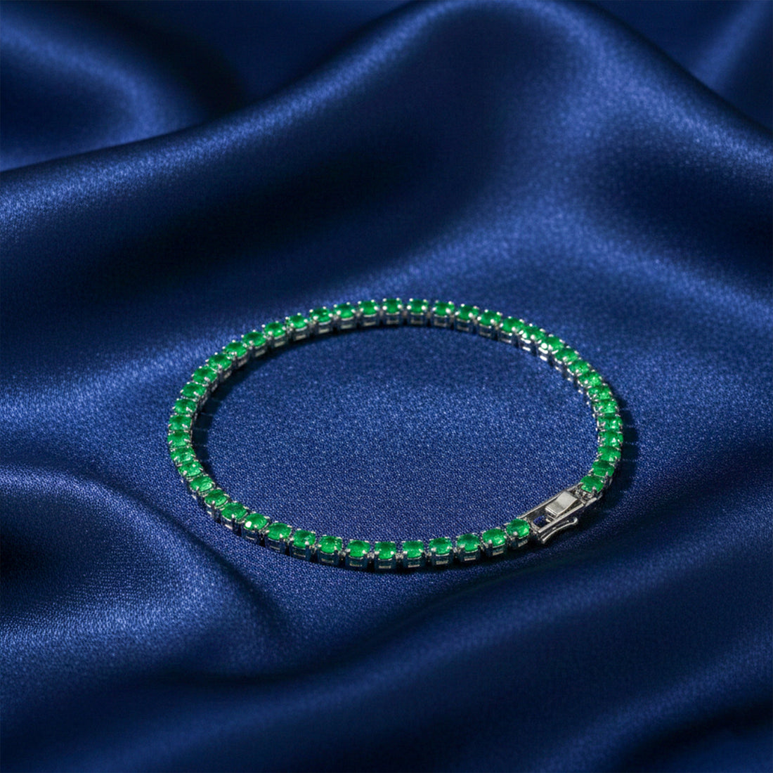 Azure Sapphire Tennis Bracelet