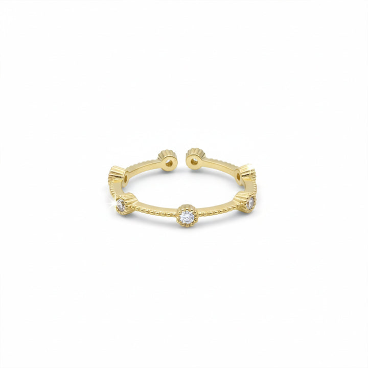 Royal Bloom Zircon Ring