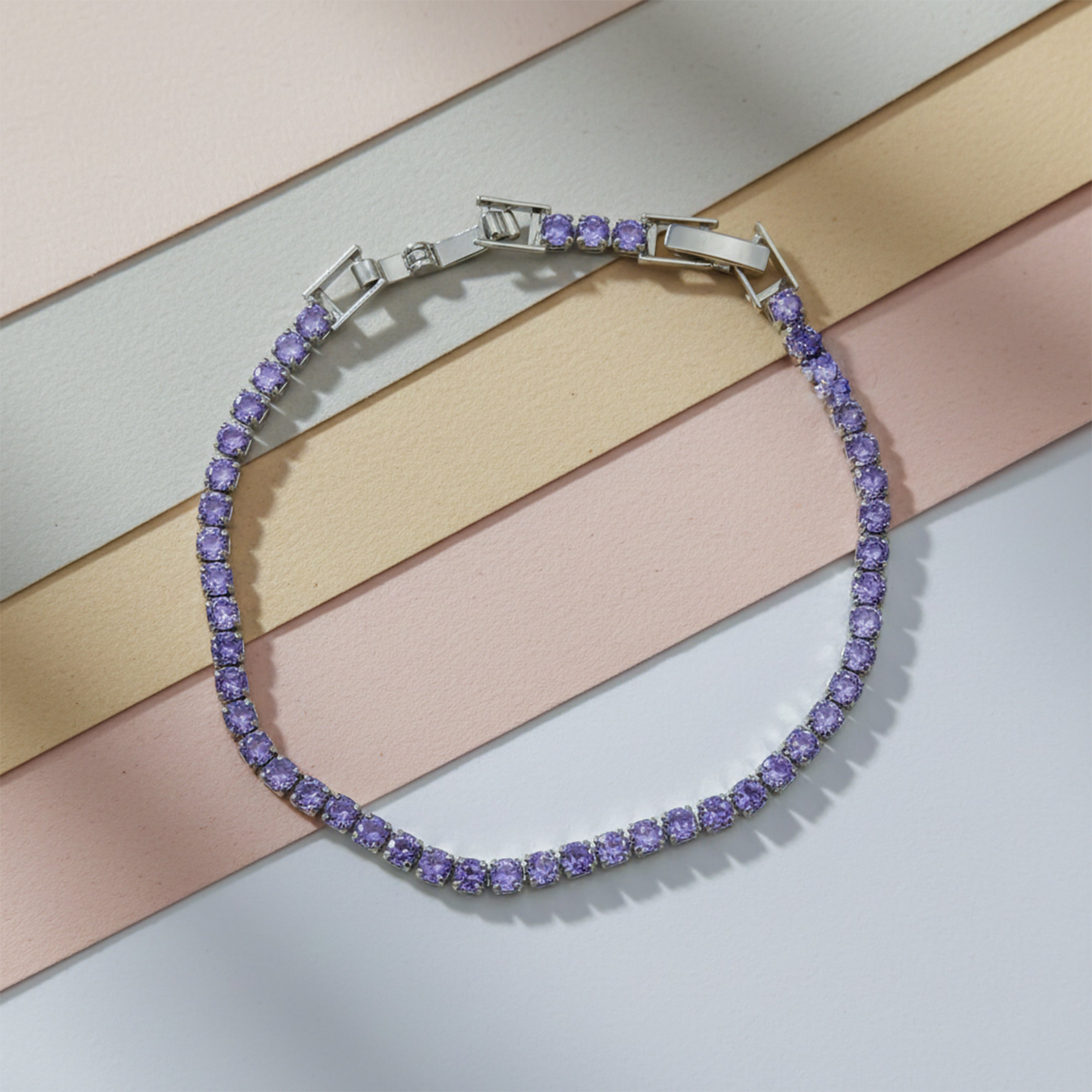 Azure Sapphire Tennis Bracelet