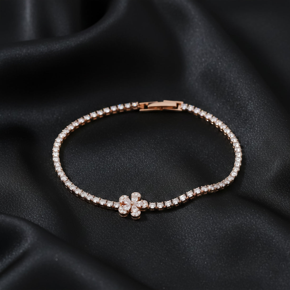 AuraBloom Diamond Chain Bracelet