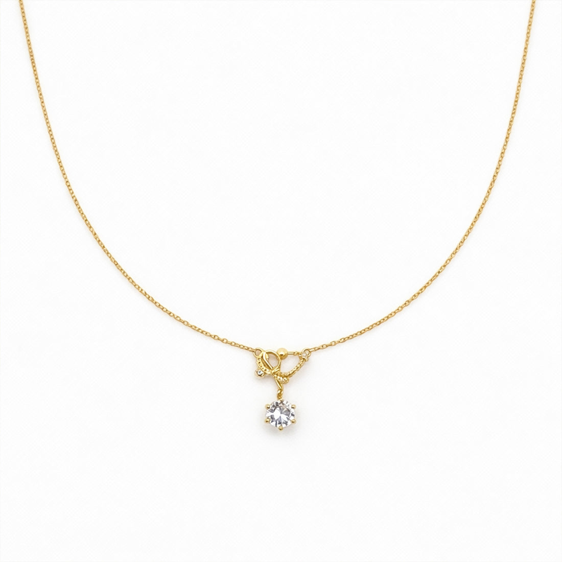 Solitaire Diamond Pendant Necklace