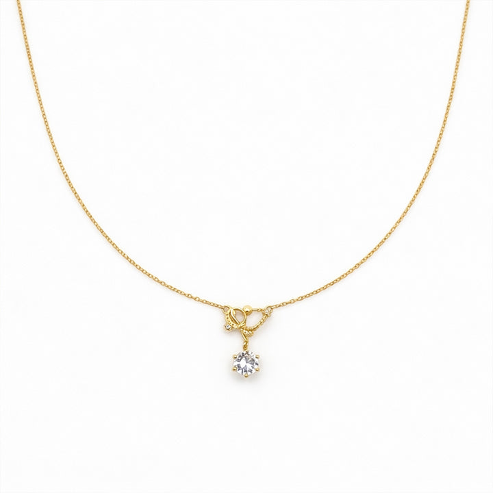 Solitaire Diamond Pendant Necklace