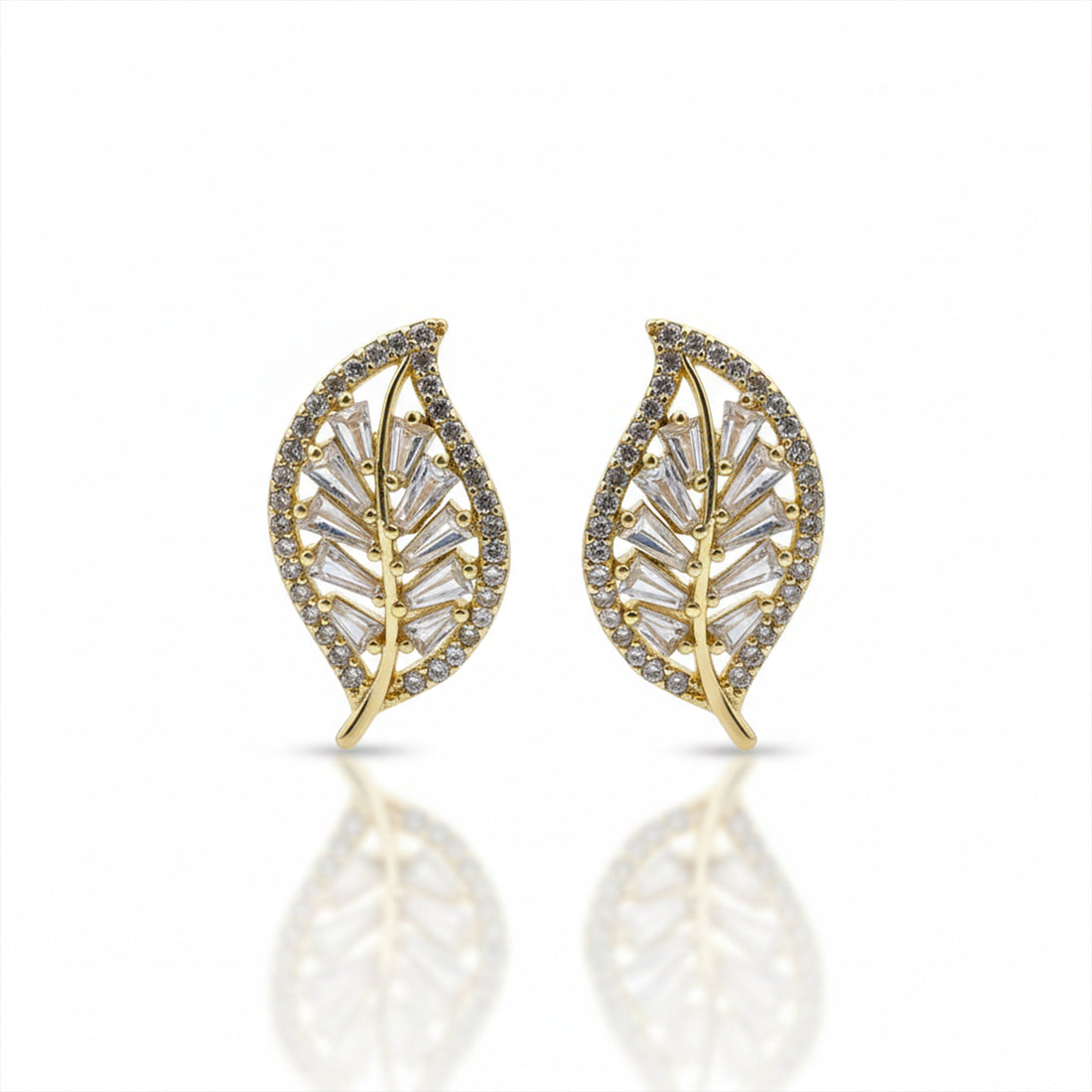 Leaf Luxe Stud Earrings