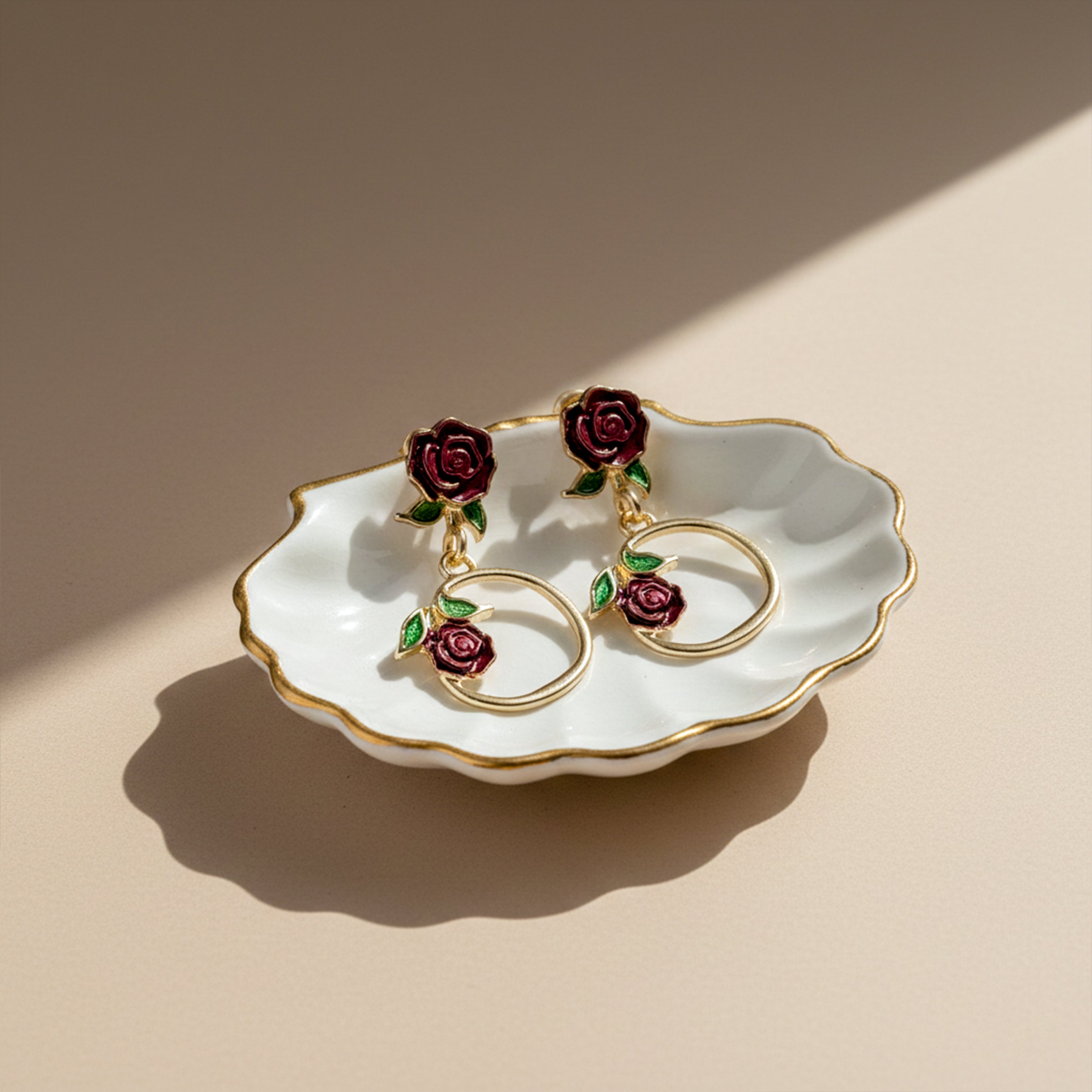 Rose Loop Luxe Earrings