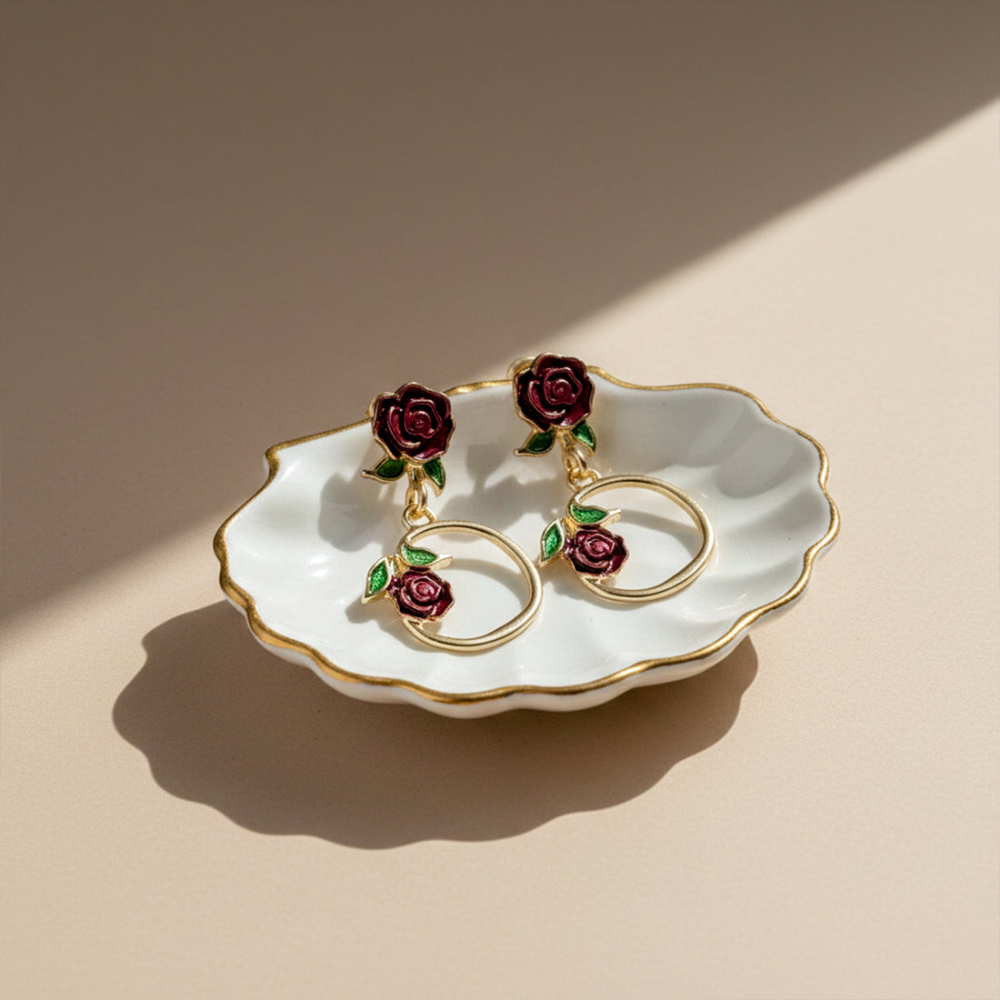 Rose Loop Luxe Earrings