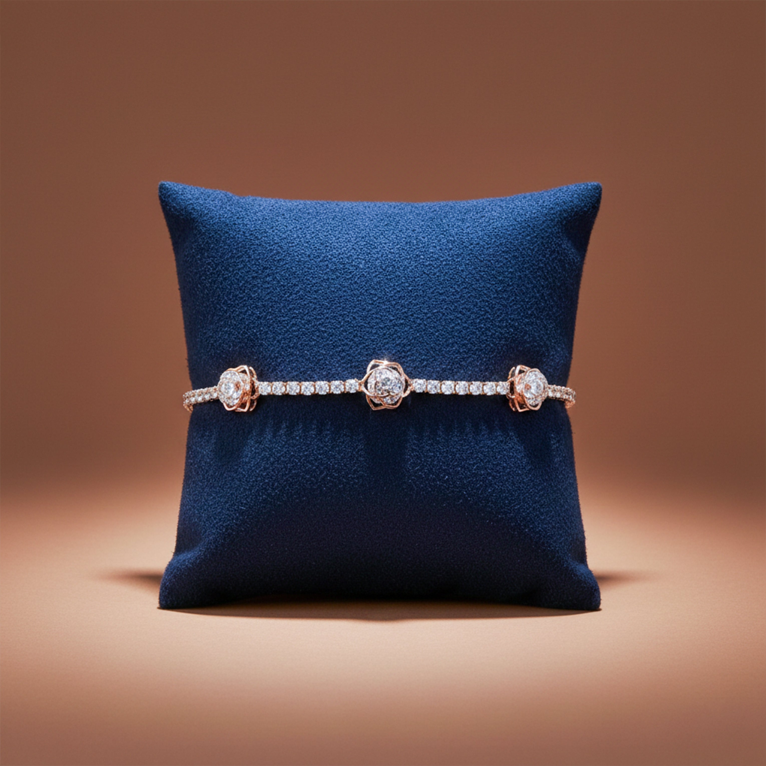 Rose Elegance Diamond Bracelet