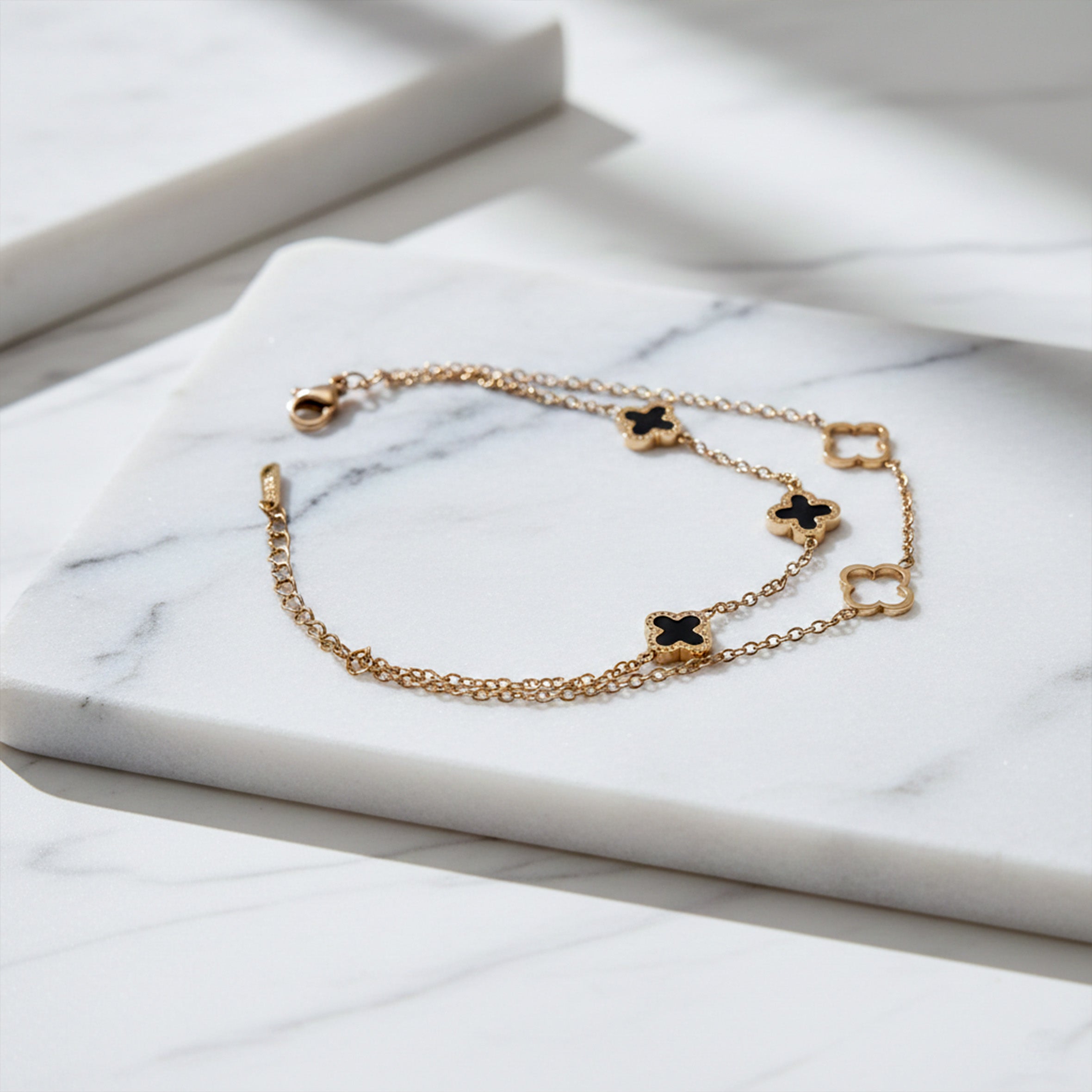 Luxe Clover Charm Bracelet