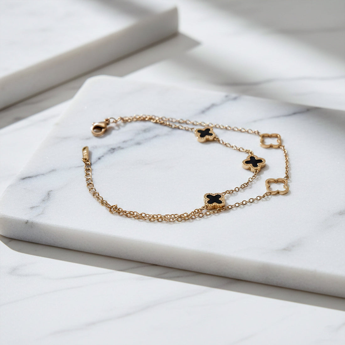 Luxe Clover Charm Bracelet