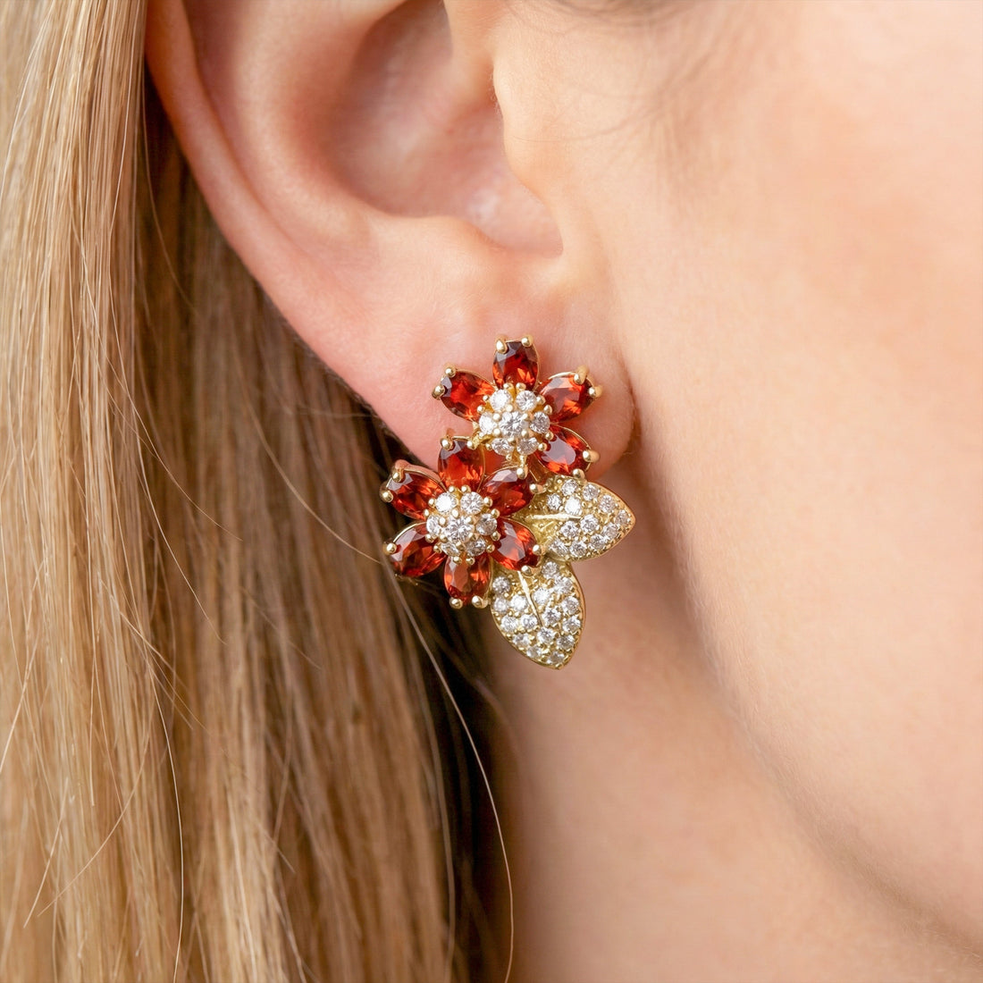 Gulnaar Shahi Crystal Earrings