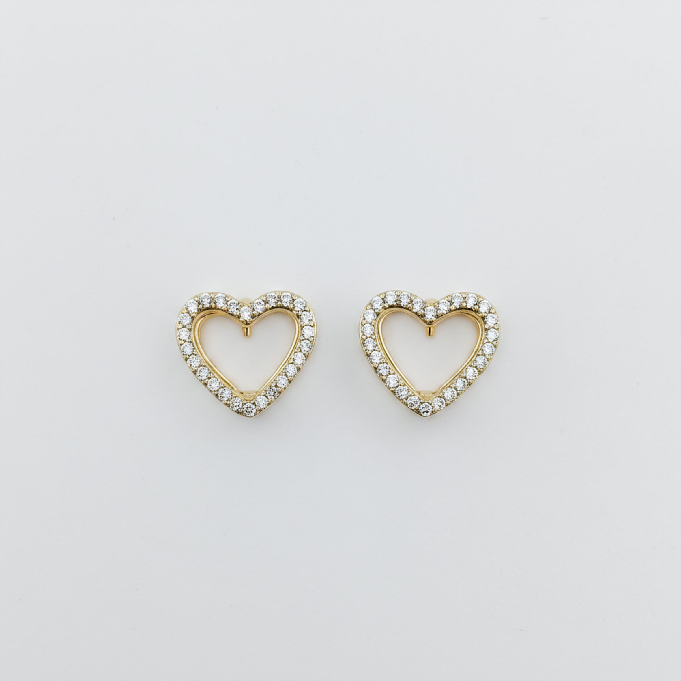 Celestia Love Crystal Heart Earrings