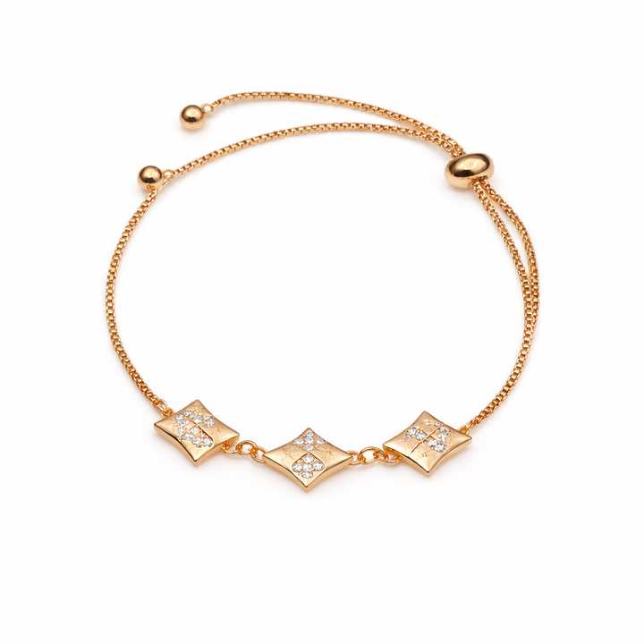 Royal CZ Slider Bracelet
