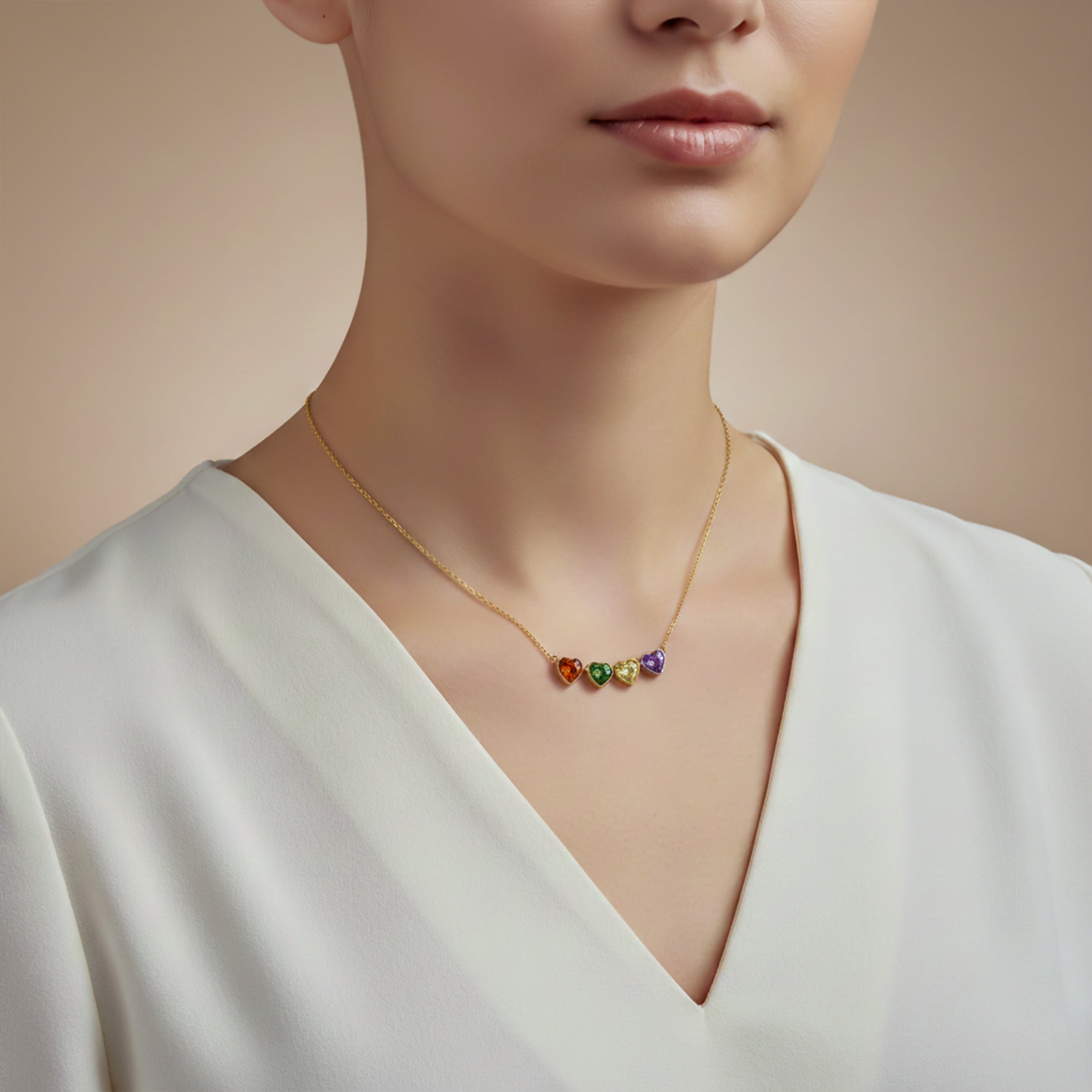 Luxury Four Leaf Clover Gold Necklace