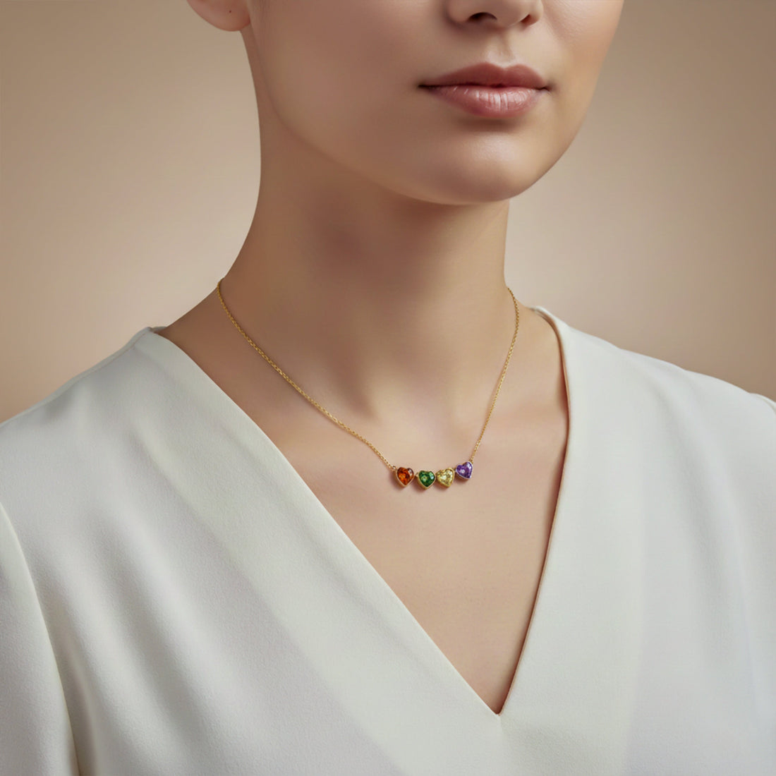 Luxury Four Leaf Clover Gold Necklace