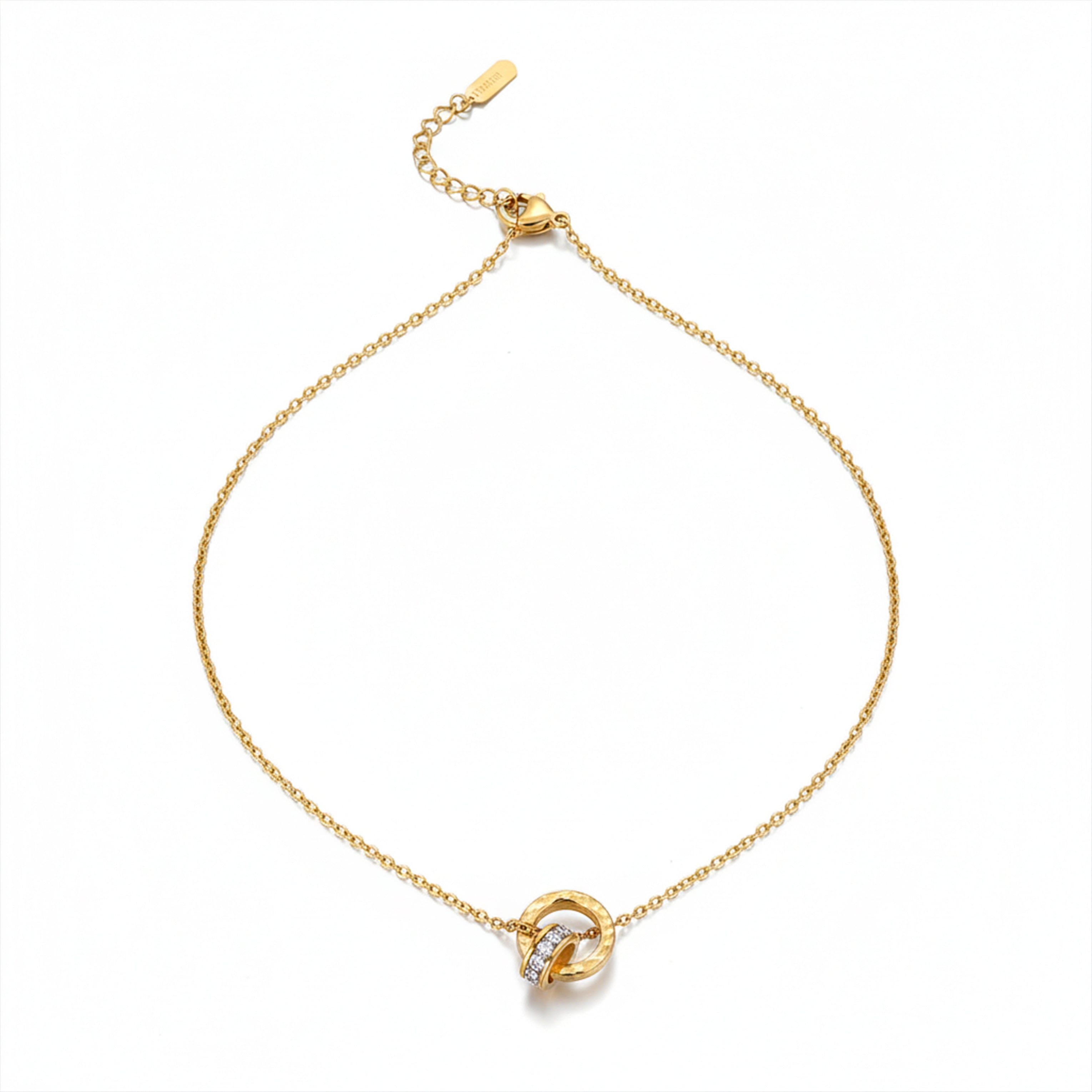 Nandini Roman Letter Gold Necklace