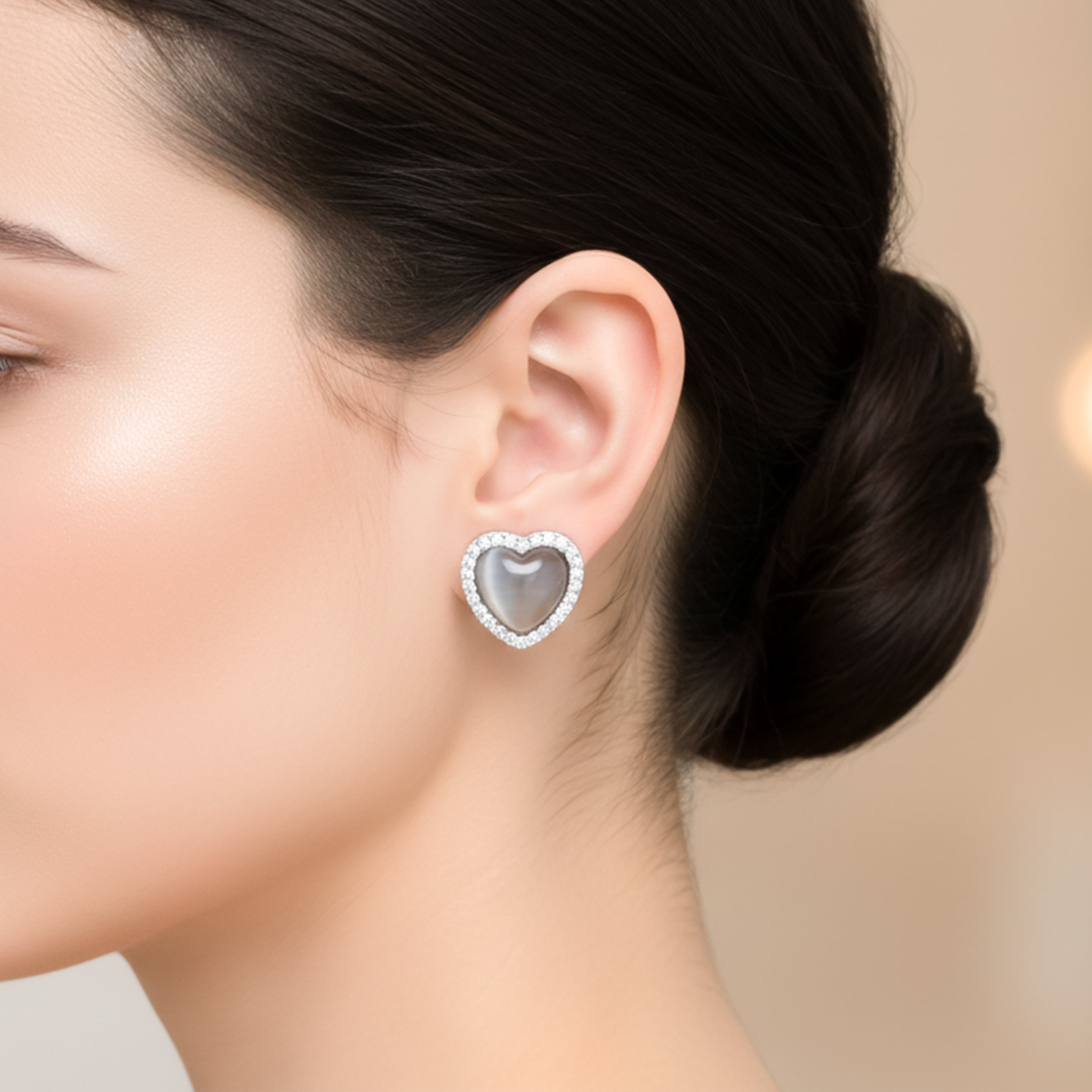 Amoura Radiance Heart Earrings
