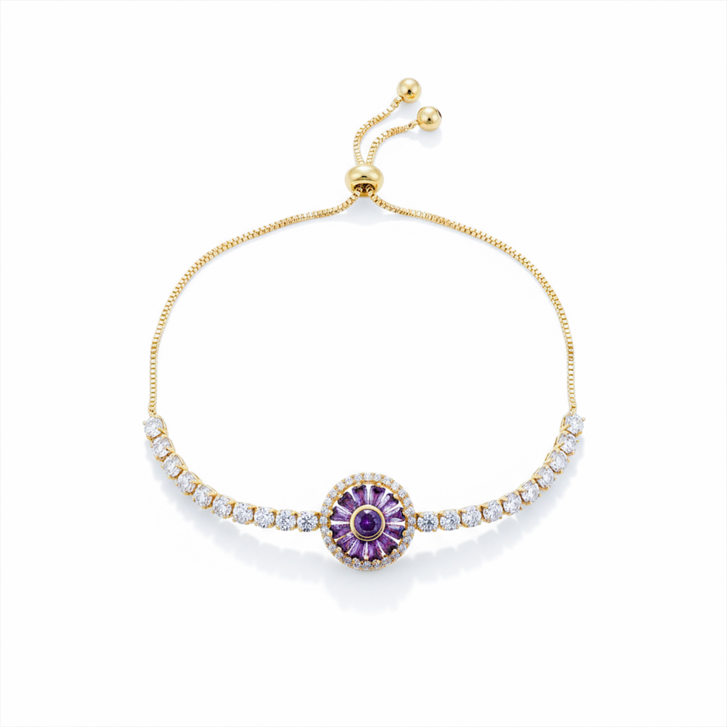 Purple Aura Diamond Bracelet