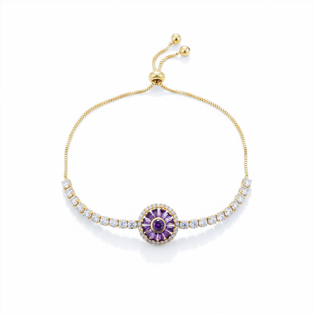 Purple Aura Diamond Bracelet