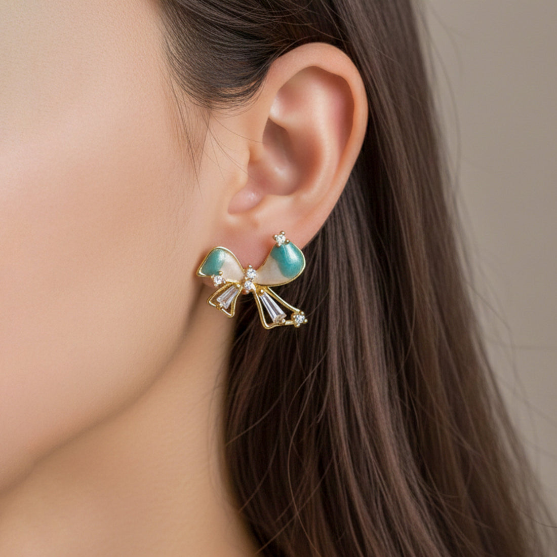 Velour Bow Radiance Earrings