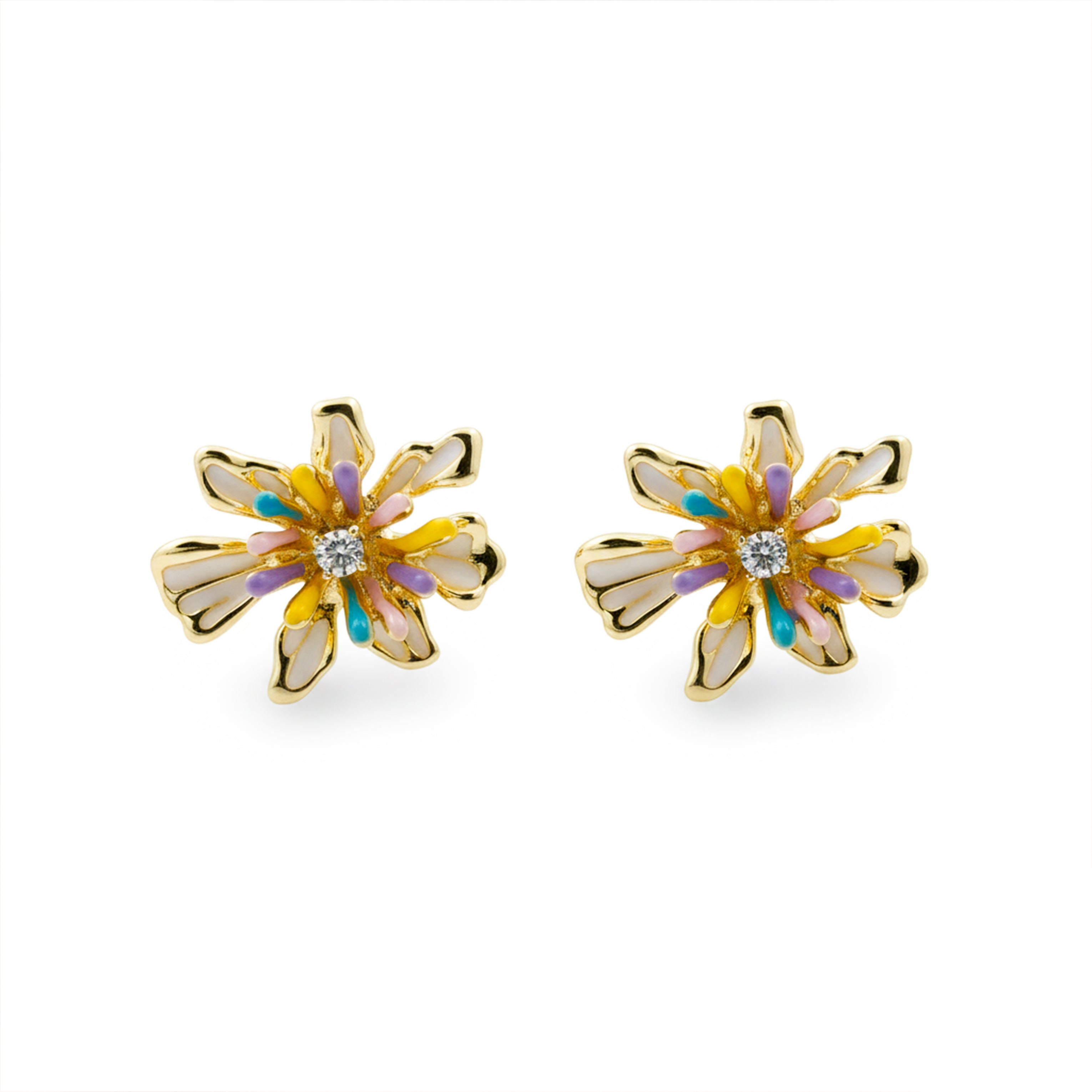 Golden Daisy Bloom Earrings