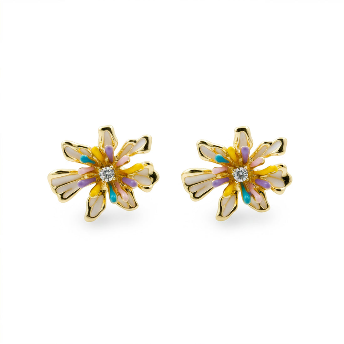 Golden Daisy Bloom Earrings