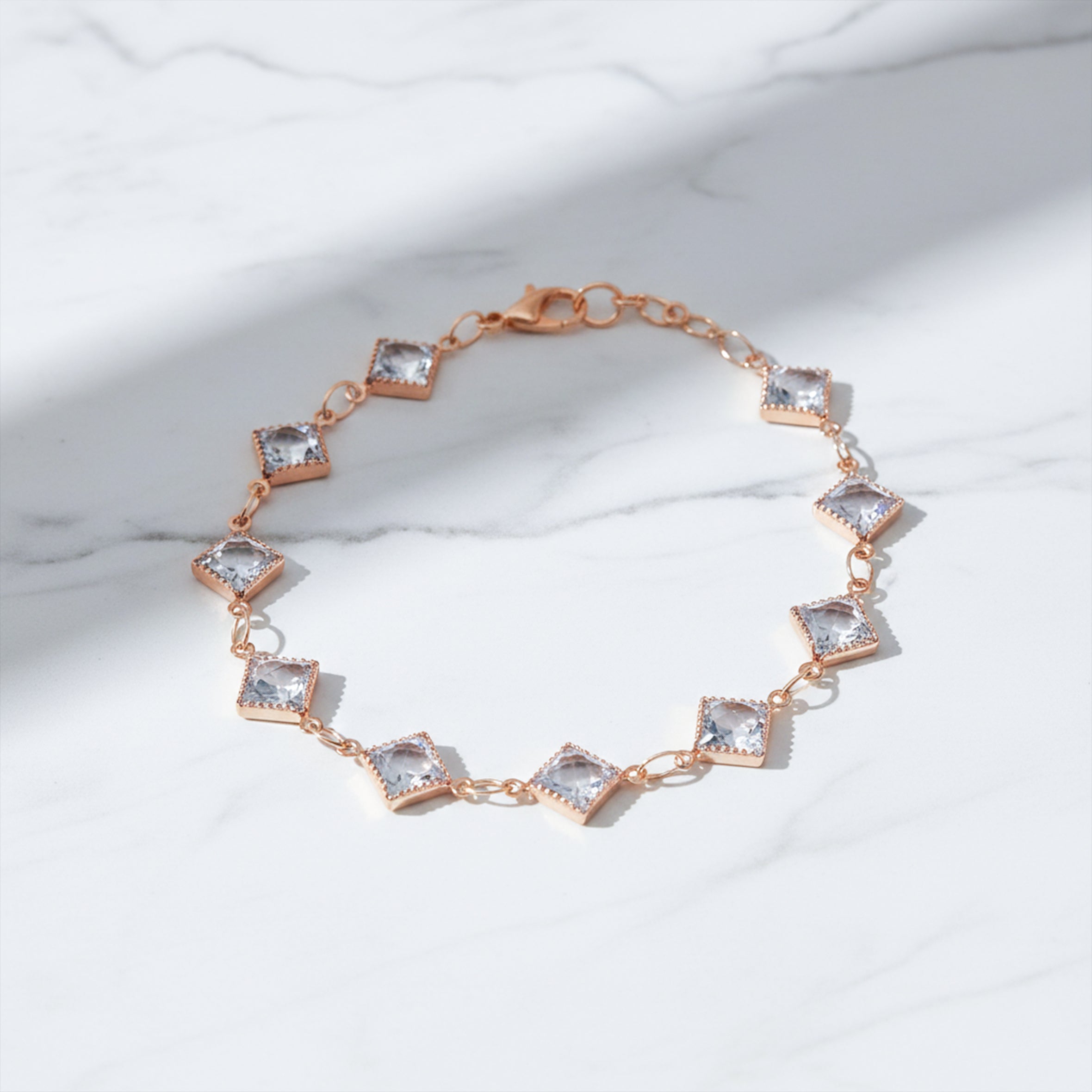Veloura Geometric Crystal Bracelet