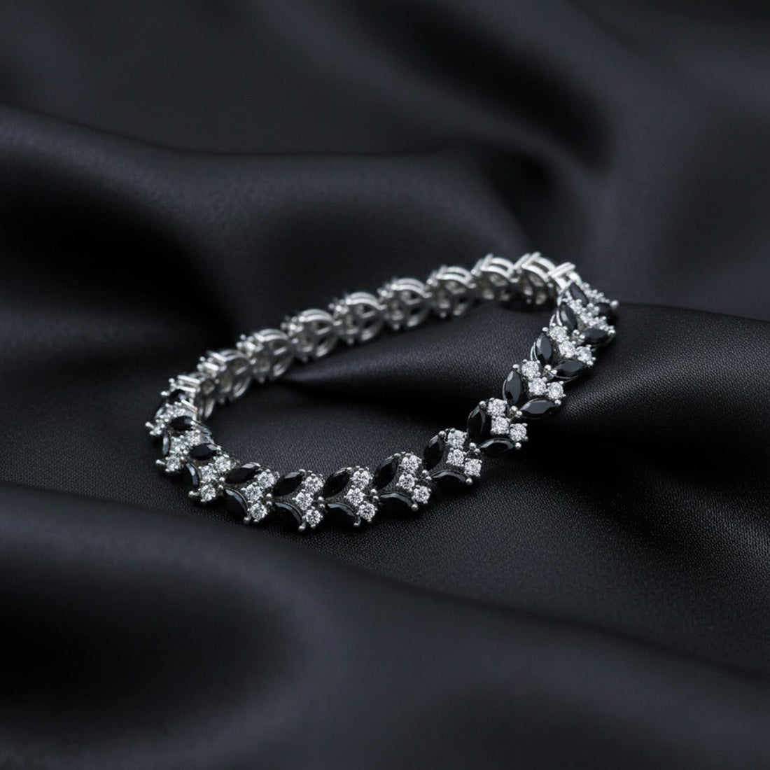 Black Marquise Diamond Luxe Bracelet