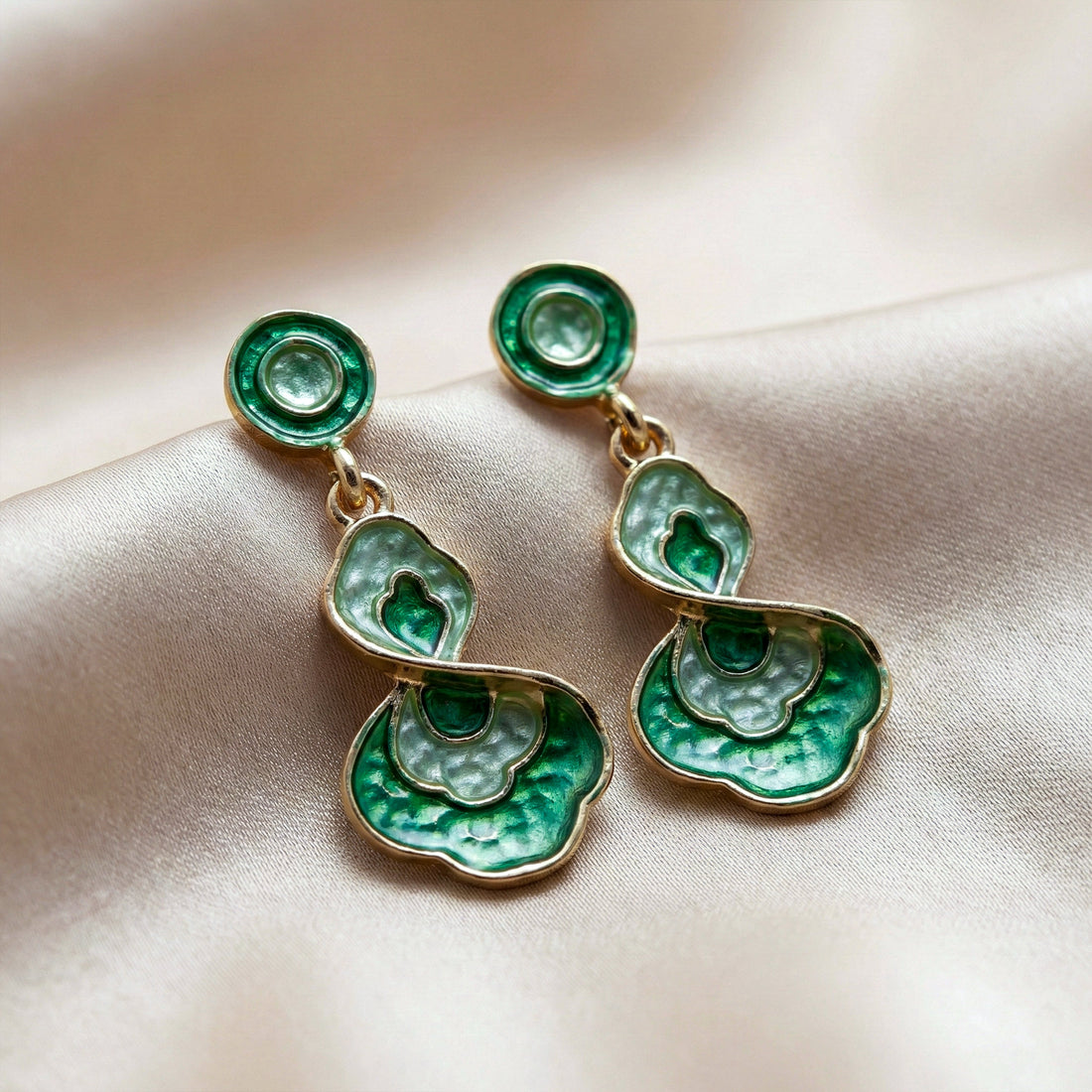 Opaline Green Luxe Earrings