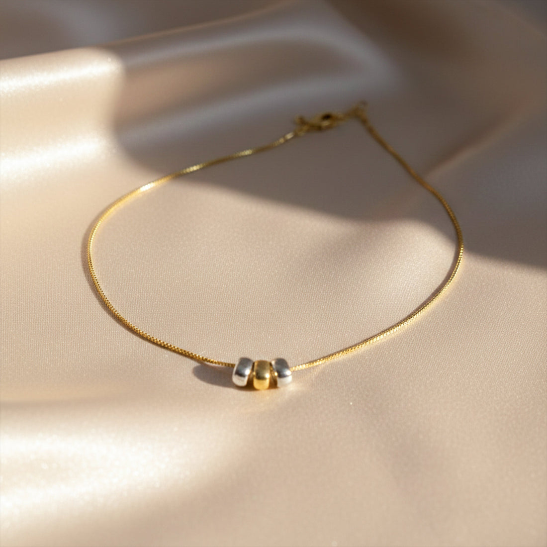 Luxpenny Golden Petal Charm Necklace