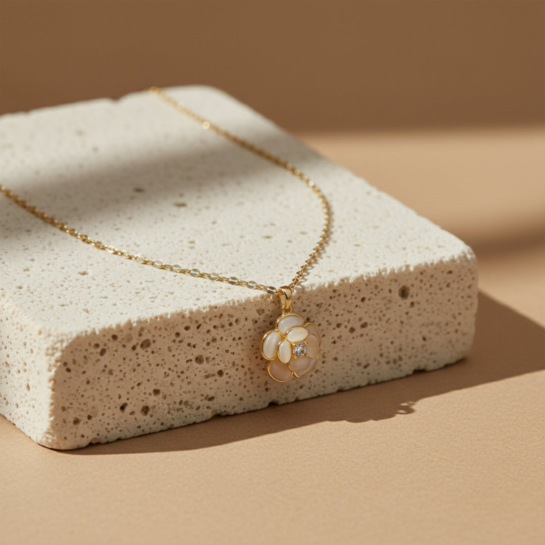 Petite White Blossom Necklace