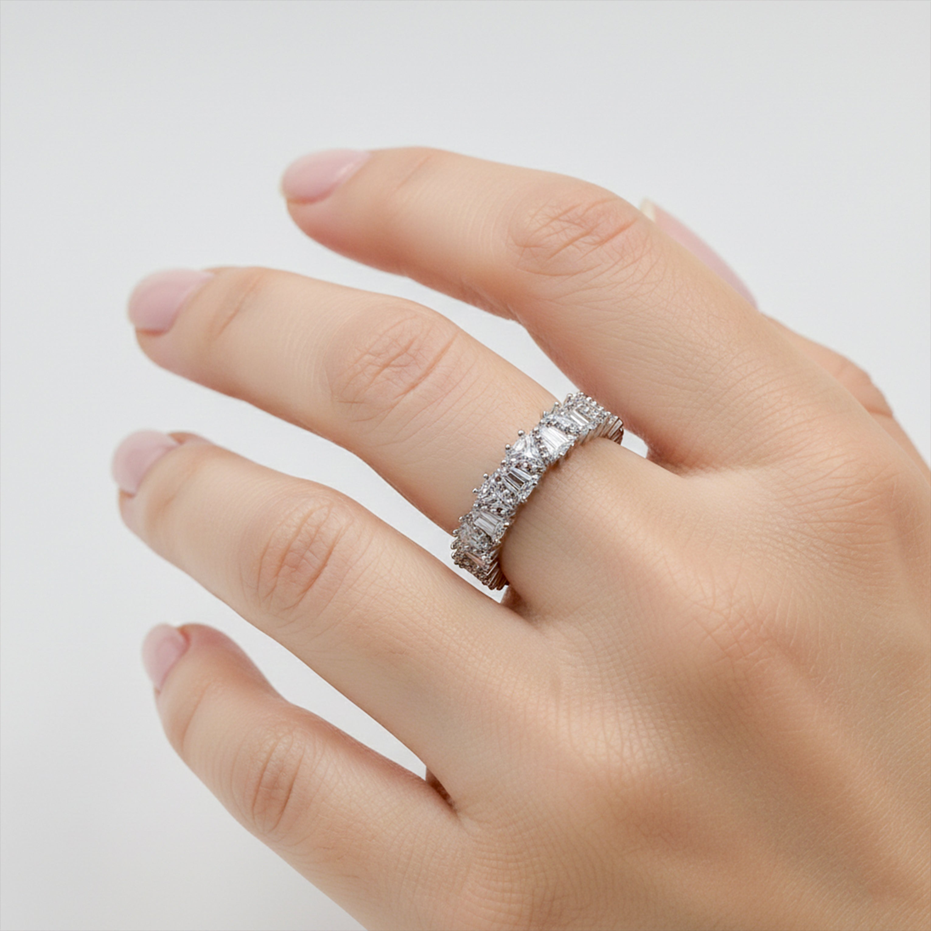 Celestia Spark Zircon Open Ring