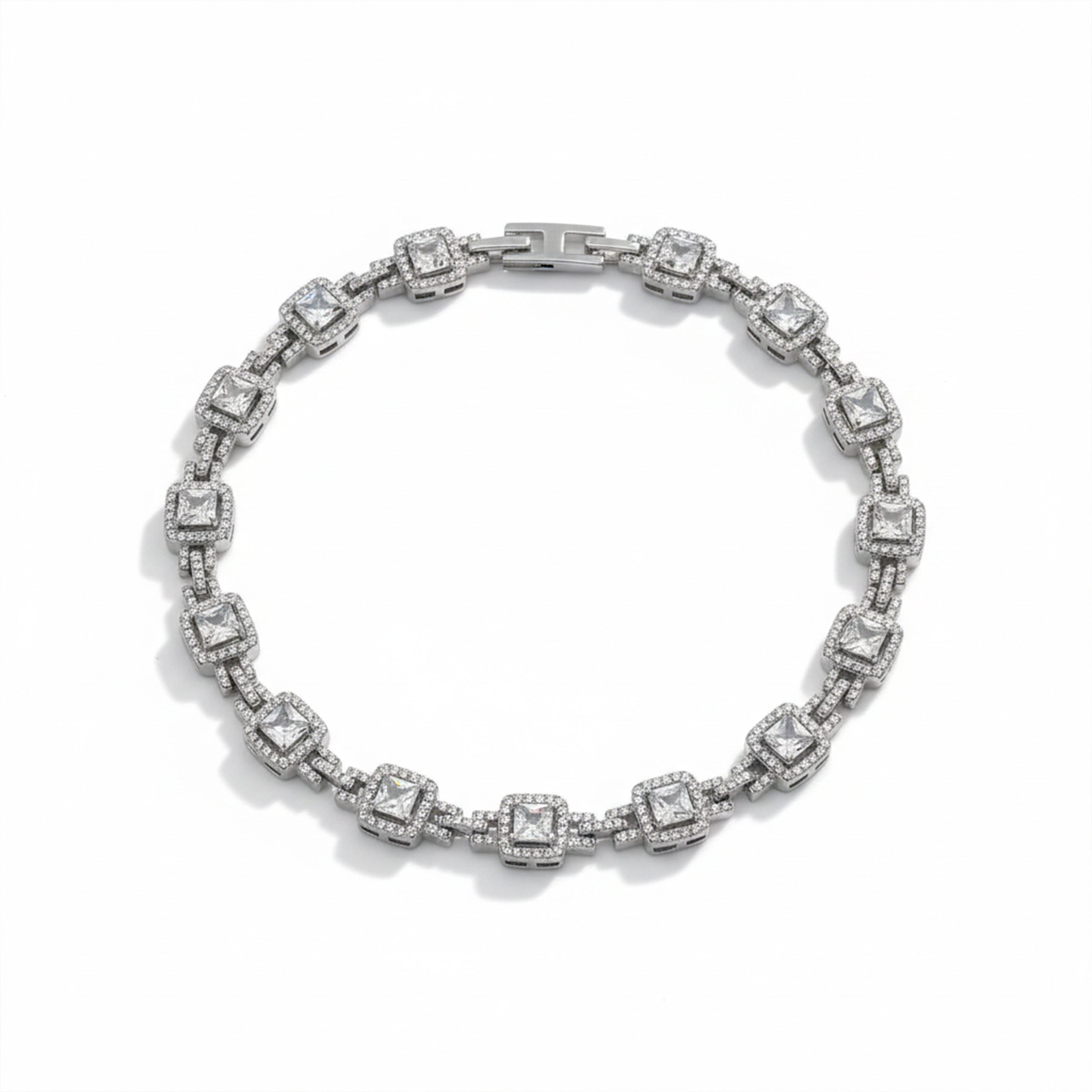 Diamond Square Luxe Tennis Bracelet