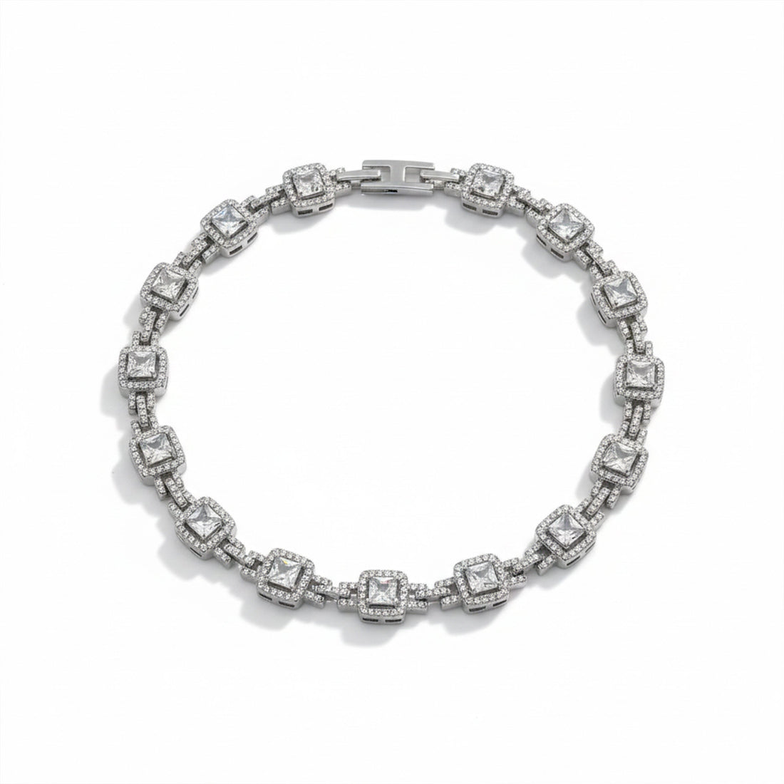 Diamond Square Luxe Tennis Bracelet