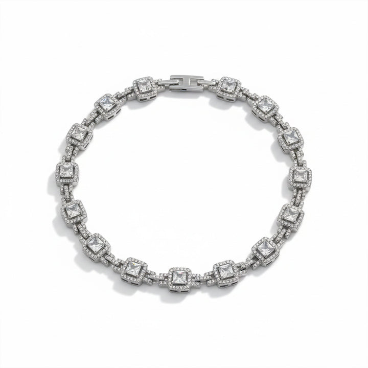 Diamond Square Luxe Tennis Bracelet