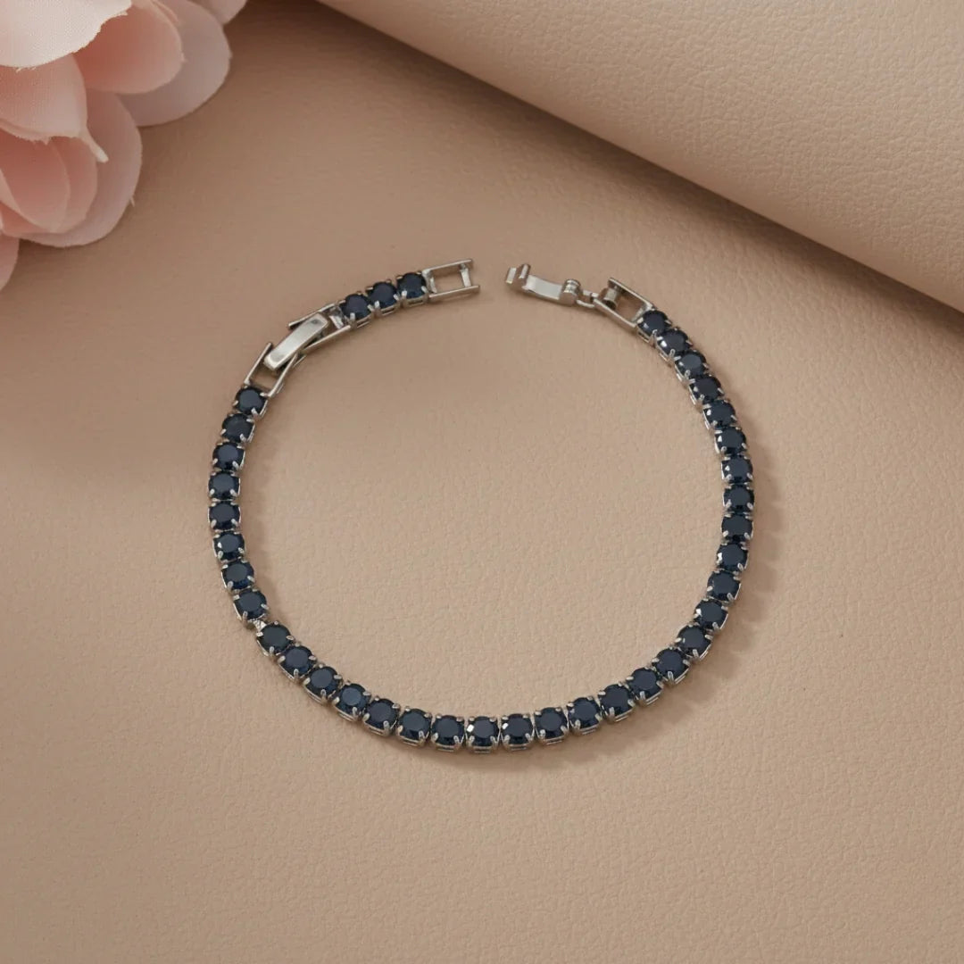 Azure Sapphire Tennis Bracelet