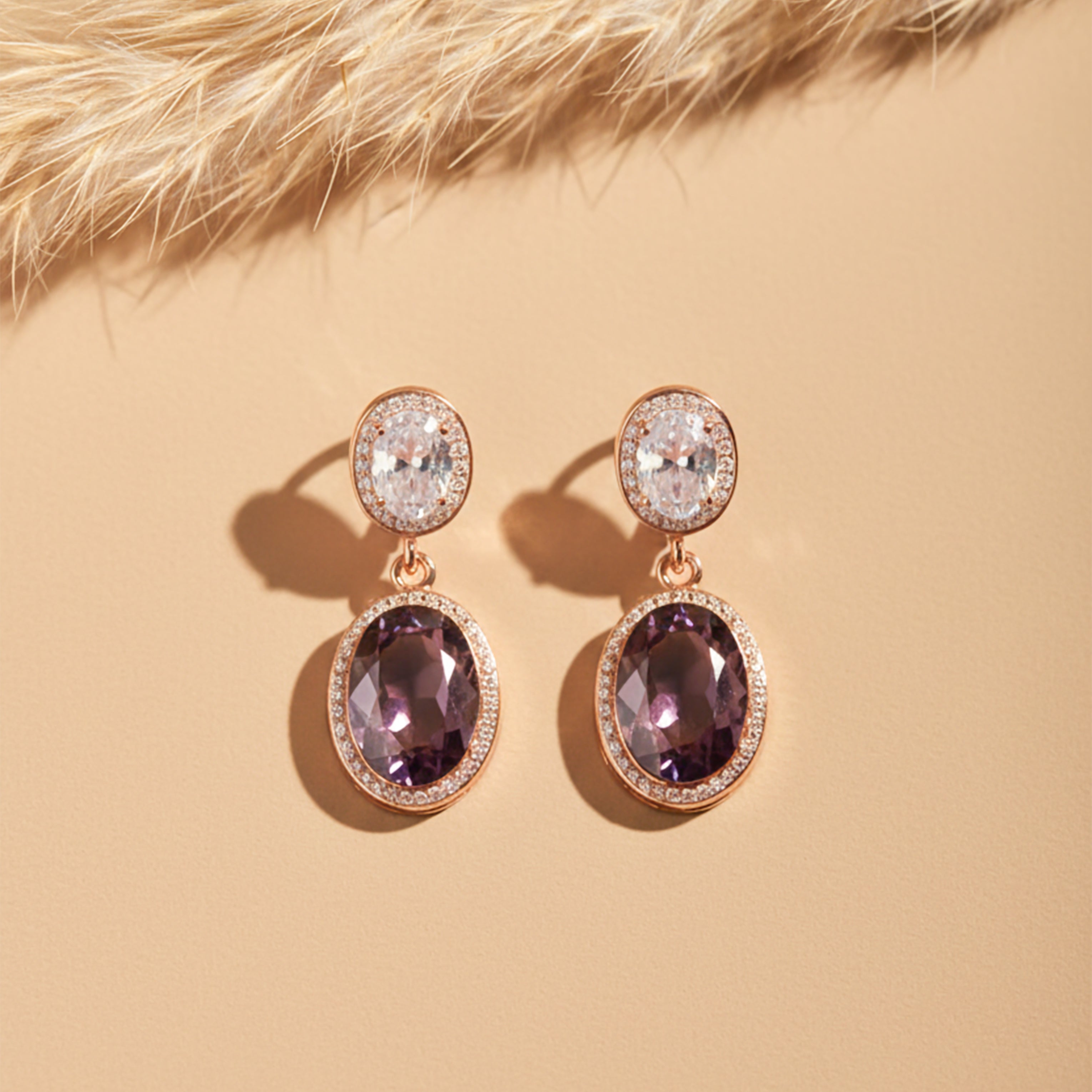 Prestige Double Stone Earrings
