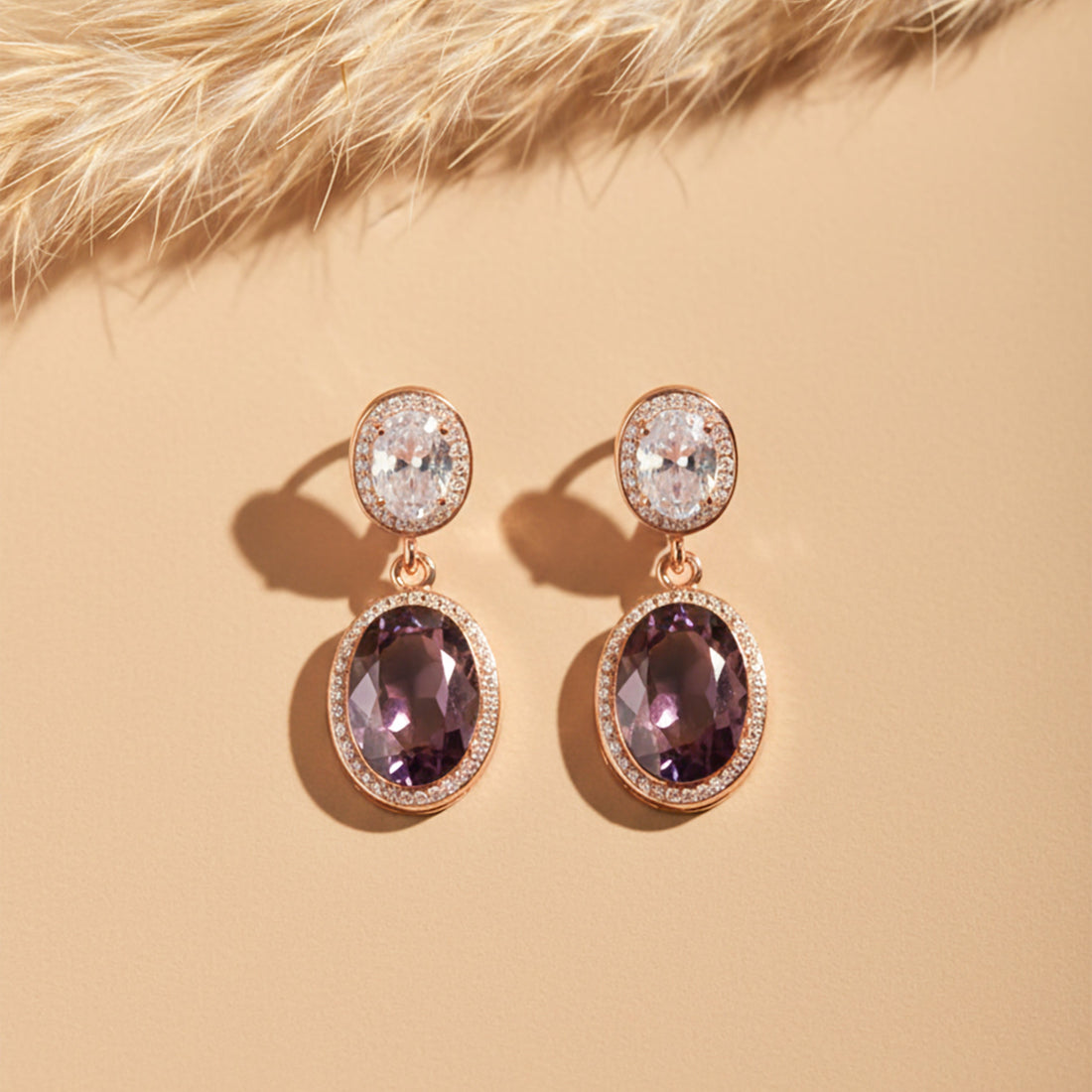 Prestige Double Stone Earrings