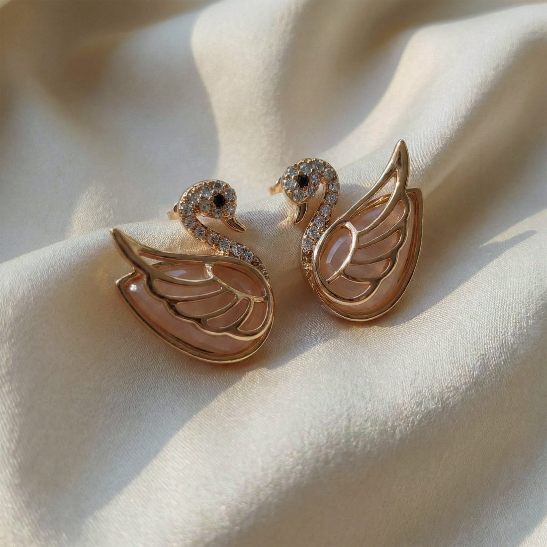 Aurora Grace Swan Earrings