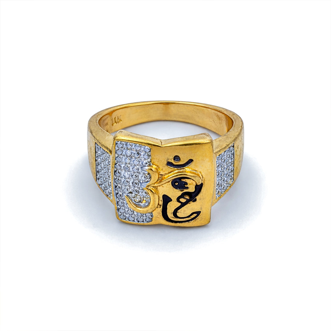 Om Power Gold Ring