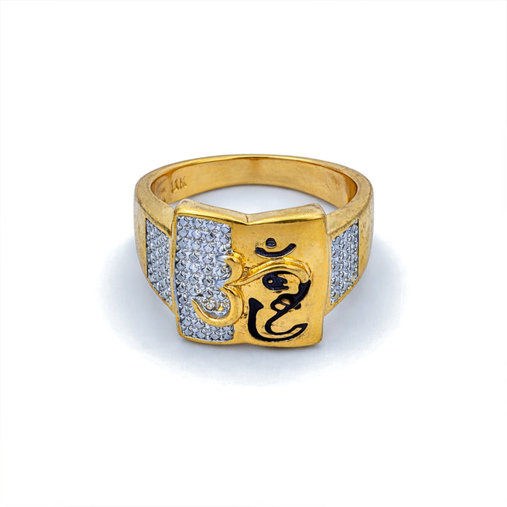 Om Power Gold Ring