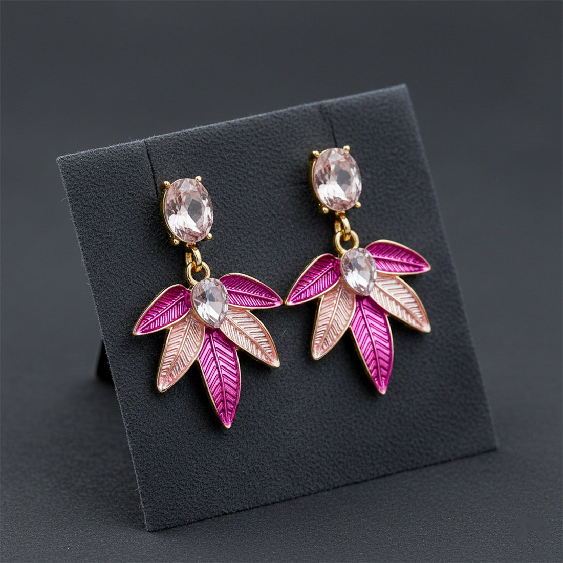 Blush Leaf Luxe Earrings