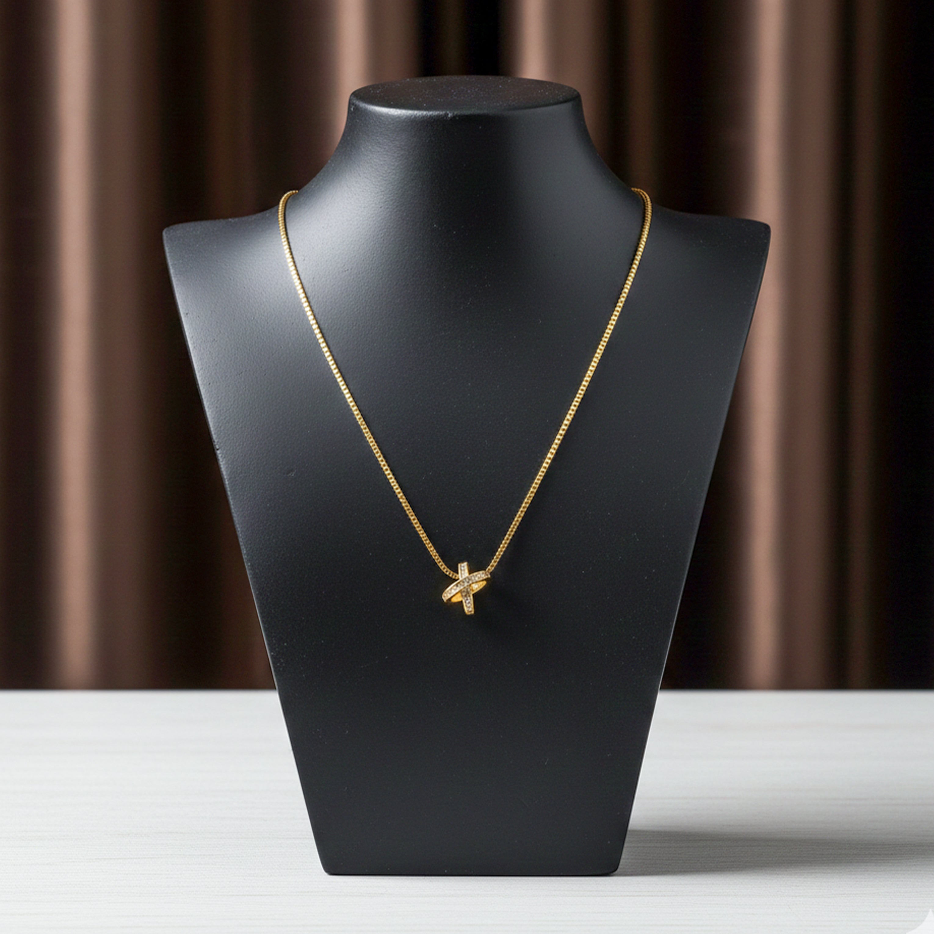 Infinity Cross Diamond Necklace
