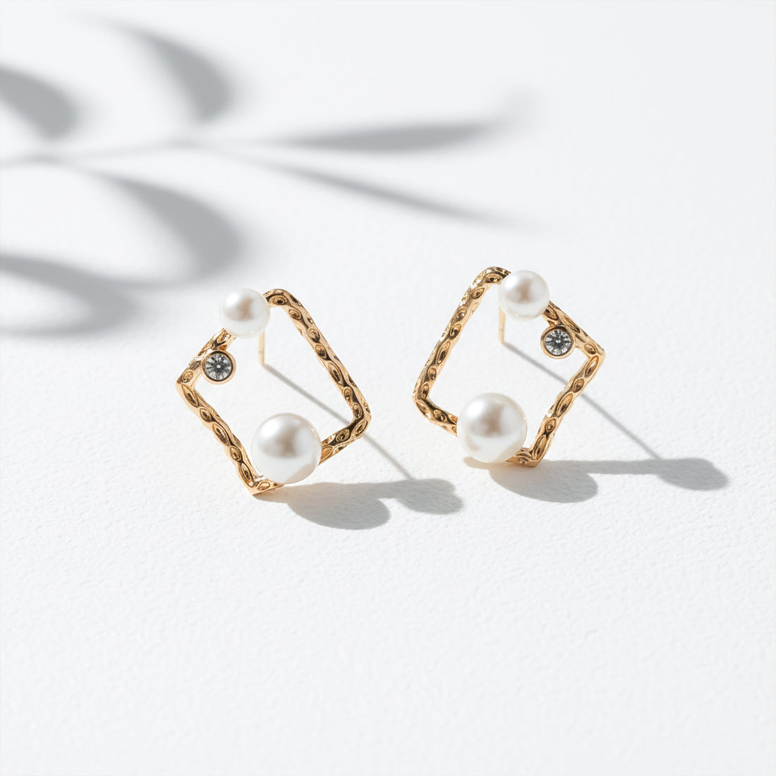 Square Pearl Earrings