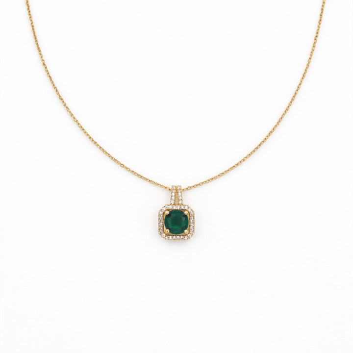 Velora Emerald Pendant Necklace
