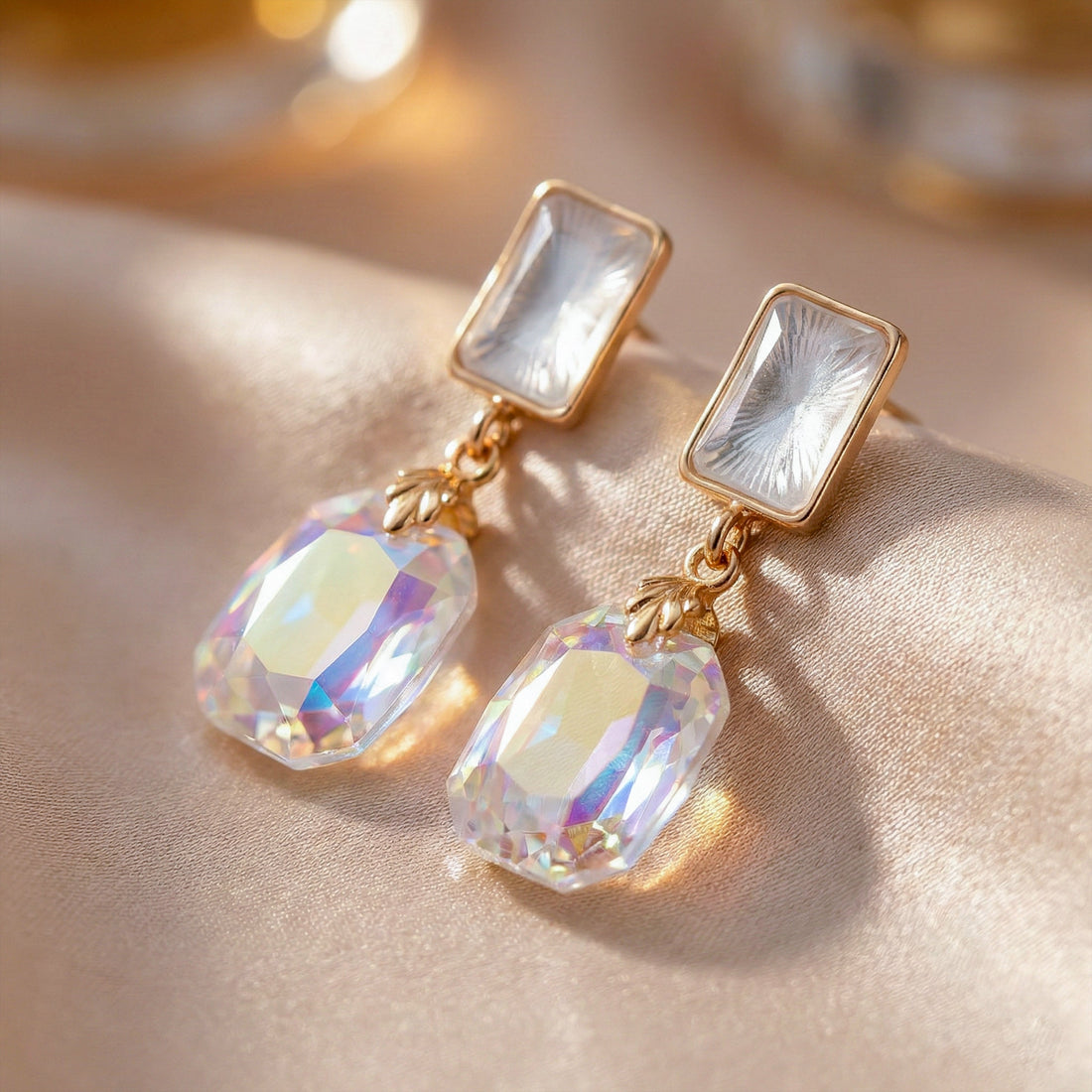Iridesa Crystal Drop Earrings